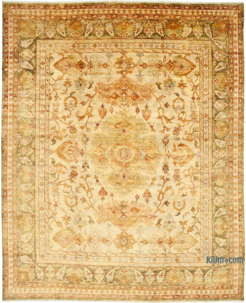 New Hand-Knotted Wool Oushak Rug - 12' 2" x 14' 10" (146" x 178") - K0056662