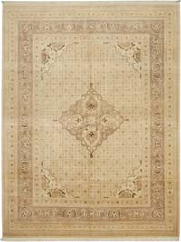 New Hand-Knotted Wool Oushak Rug - 9' 2" x 12' 1" (110" x 145")