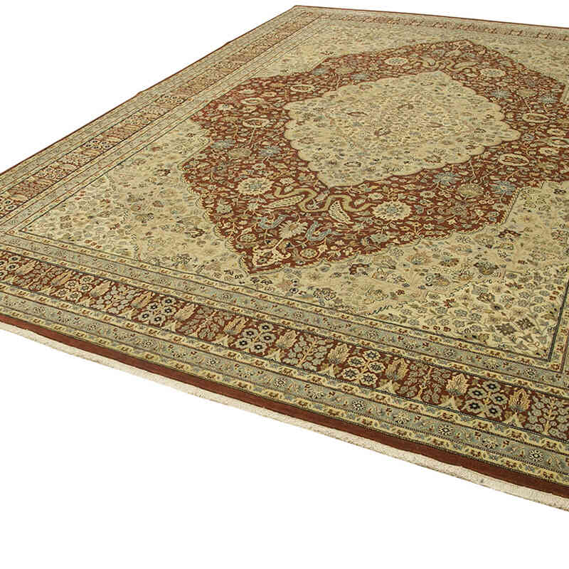 New Hand-Knotted Wool Oushak Rug - 9' 9" x 13' 6" (117" x 162") - K0056670