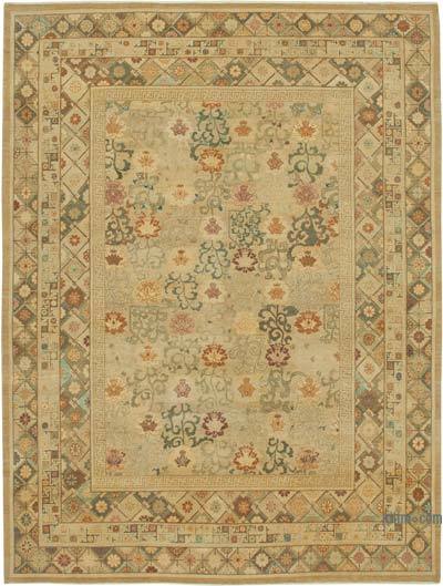 New Hand-Knotted Wool Oushak Rug - 8' 10" x 11' 9" (106 in. x 141 in.)