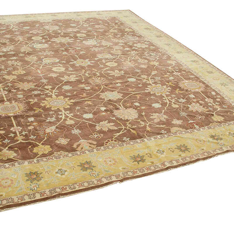 New Hand-Knotted Wool Oushak Rug - 10' 9" x 13' 7" (129" x 163") - K0056680