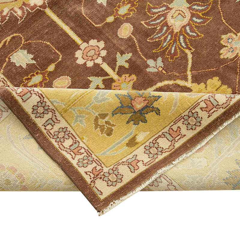 New Hand-Knotted Wool Oushak Rug - 10' 9" x 13' 7" (129" x 163") - K0056680