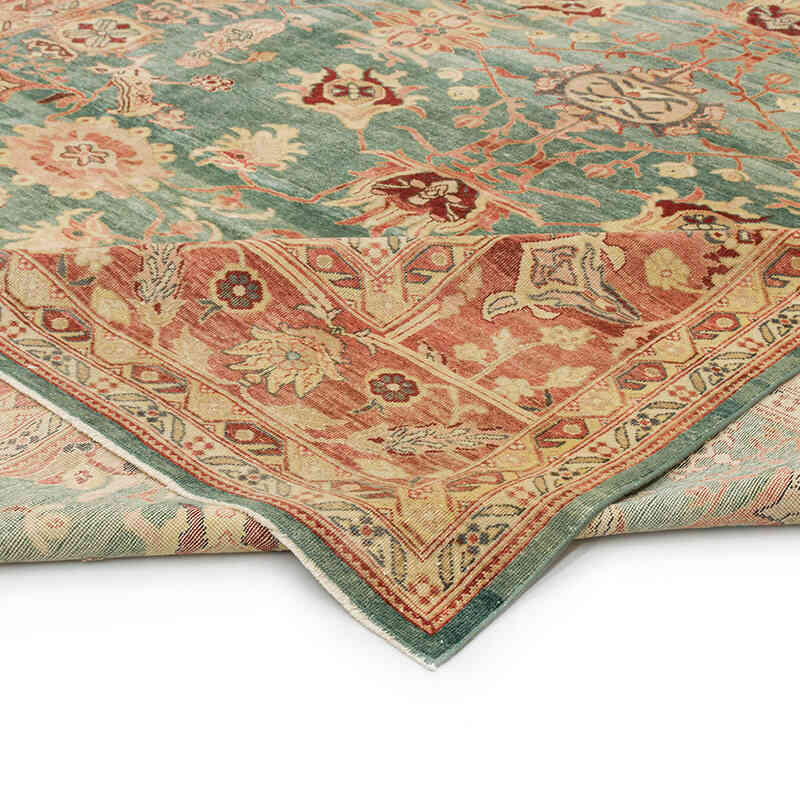 New Hand-Knotted Wool Oushak Rug - 10' 1" x 13' 7" (121" x 163") - K0056682