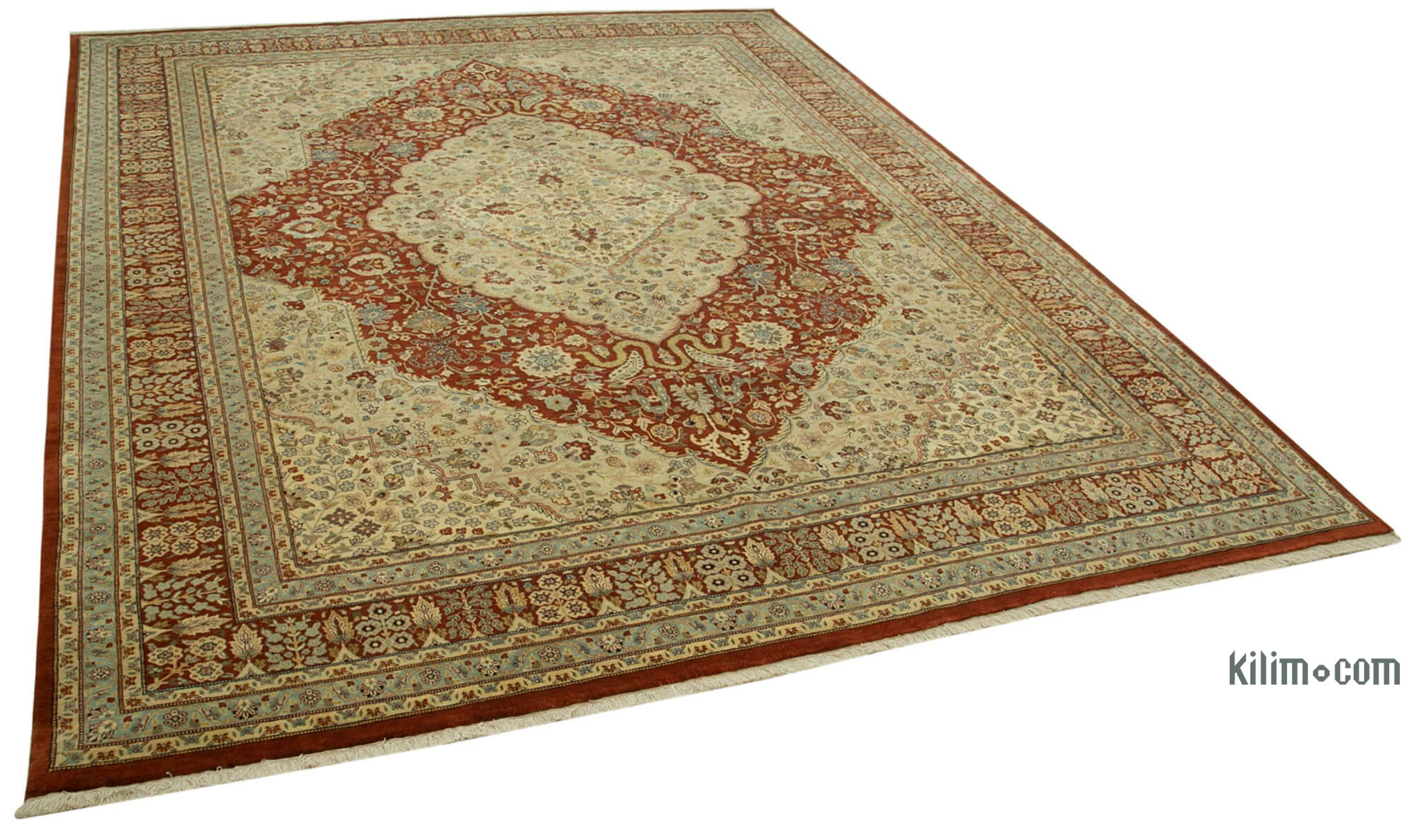 Hand Knotted Wool Oushak Rug, 9 X 12 Wool Oriental Rugs 8×10