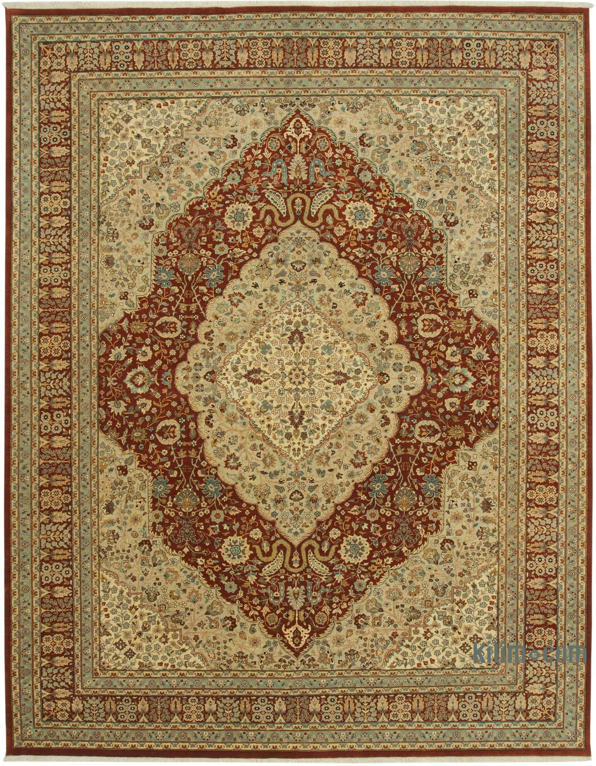 Hand Knotted Wool Oushak Rug, 9 X 11 Rugs