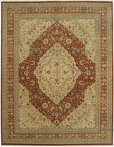 New Hand-Knotted Wool Oushak Rug - 9'  x 11' 8" (108 in. x 140 in.)