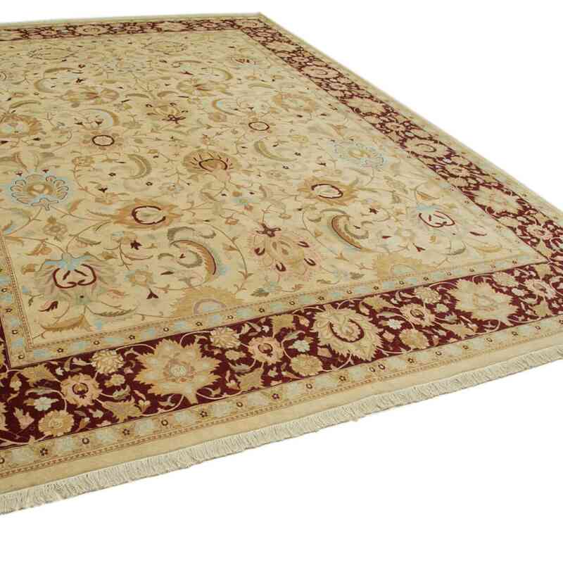 New Hand-Knotted Wool Oushak Rug - 10'  x 13' 10" (120 in. x 166 in.) - K0056696