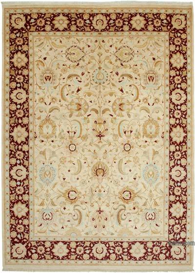 New Hand-Knotted Wool Oushak Rug - 10'  x 13' 10" (120 in. x 166 in.)