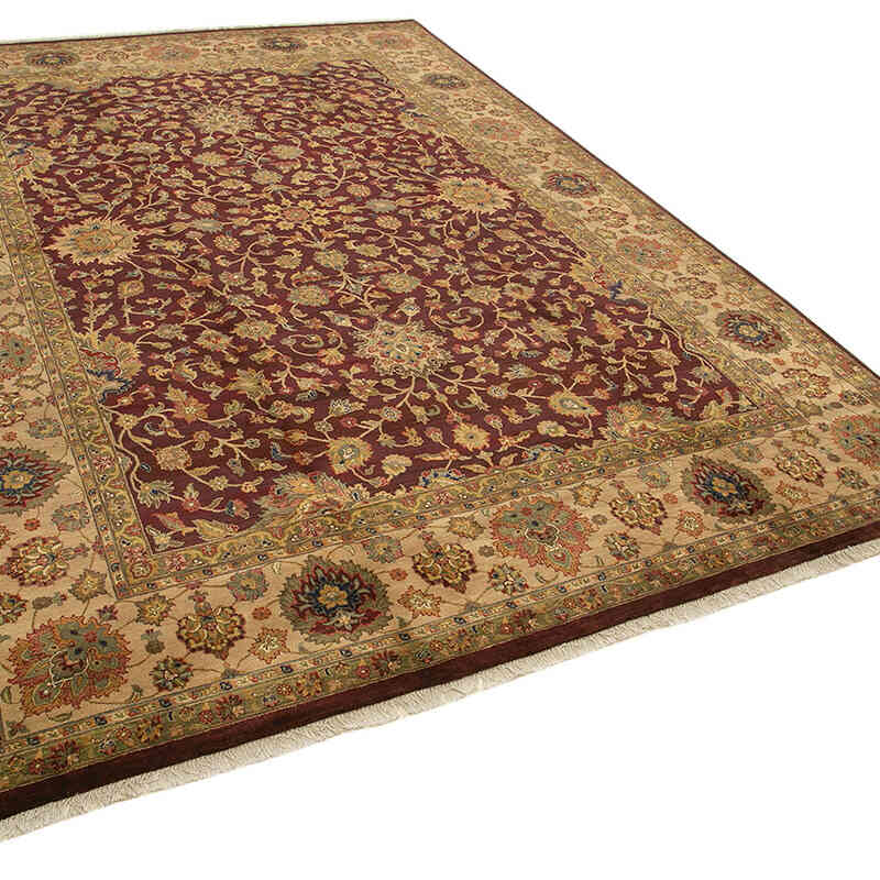 New Hand-Knotted Wool Oushak Rug - 10'  x 14'  (120" x 168") - K0056708