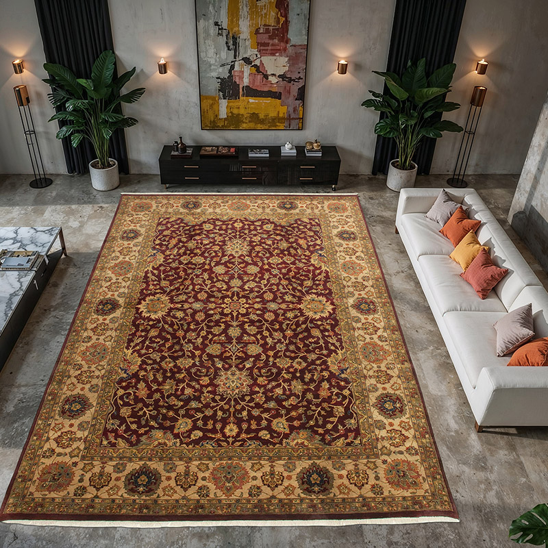 New Hand-Knotted Wool Oushak Rug - 10'  x 14'  (120" x 168") - K0056708