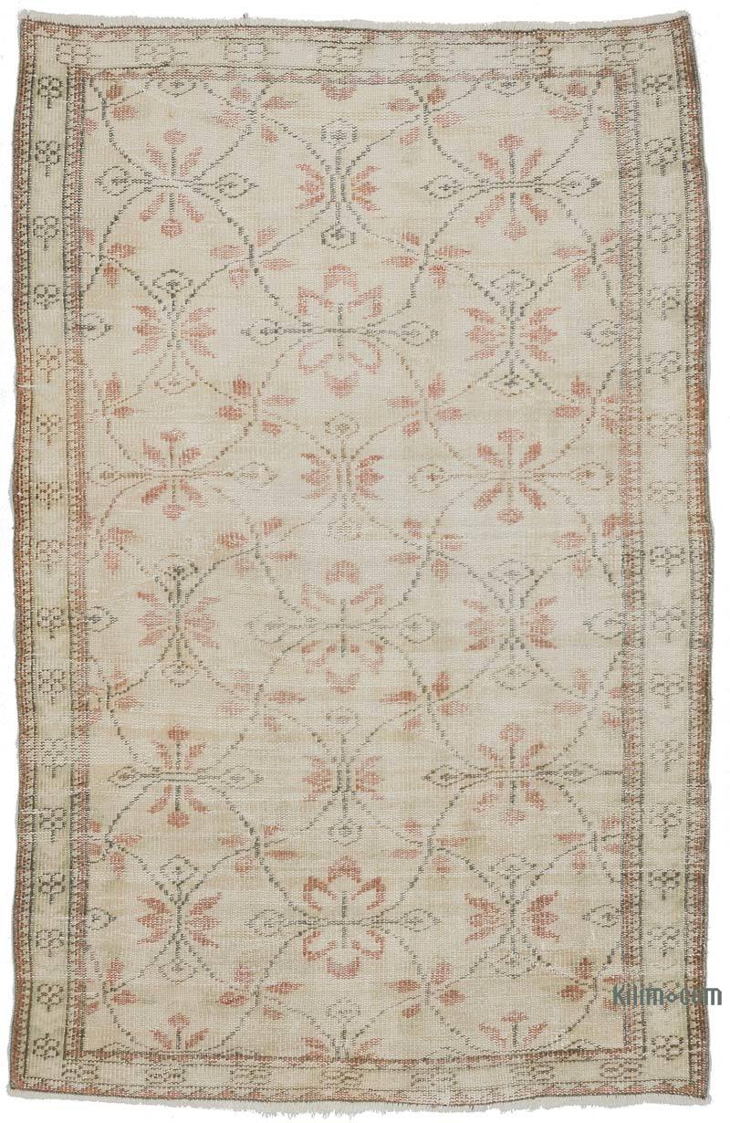 Vintage Turkish Hand-Knotted Rug - 4'  x 6' 1" (48 in. x 73 in.) - K0056728