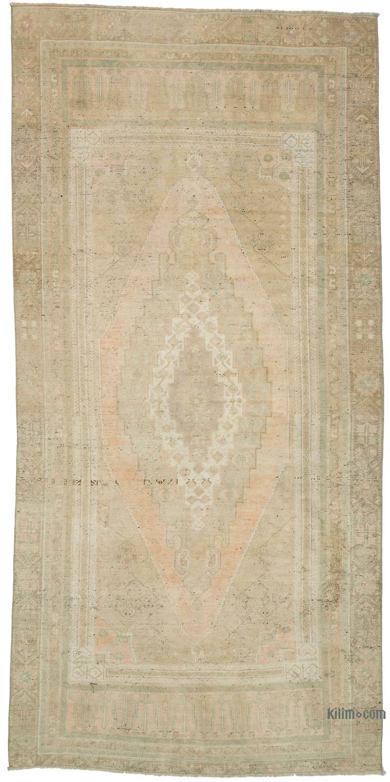 Vintage Turkish Hand-Knotted Rug - 5' 1" x 10' 3" (61" x 123") - K0056732
