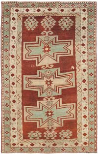 Vintage Caucasian Fahrola Kazak Rug - 5' 2" x 8'  (62" x 96")