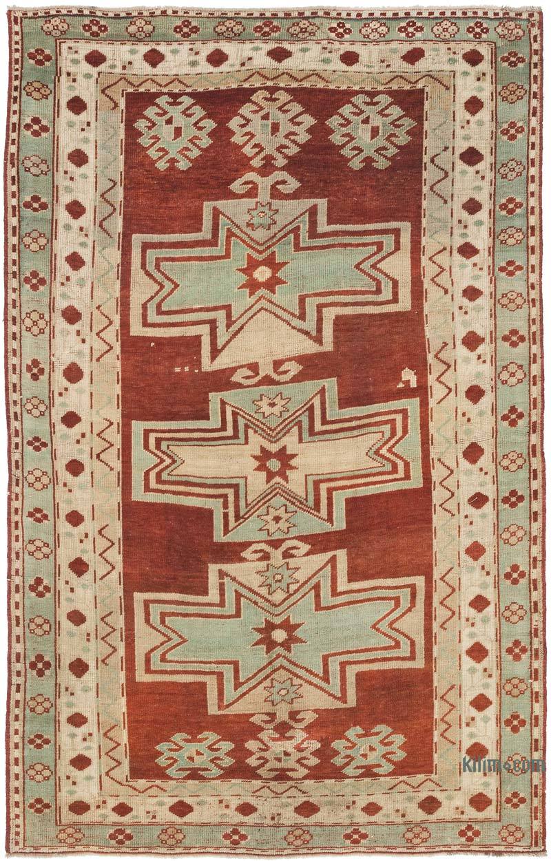 Alfombra Kazak de Fahrola Caucásica Vintage  - 157 cm x 245 cm - K0056734