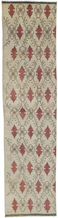Alfombra Turca Vintage De Pasillo - 83 cm x 320 cm