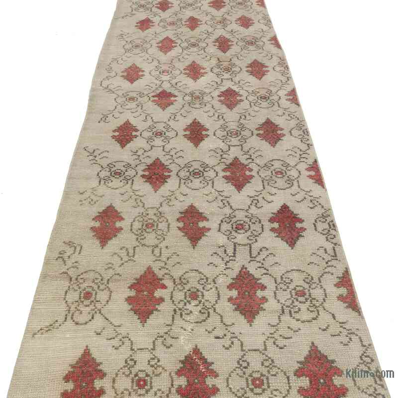 Vintage Turkish Hand-Knotted Runner - 2' 9" x 10' 6" (33" x 126") - K0056736