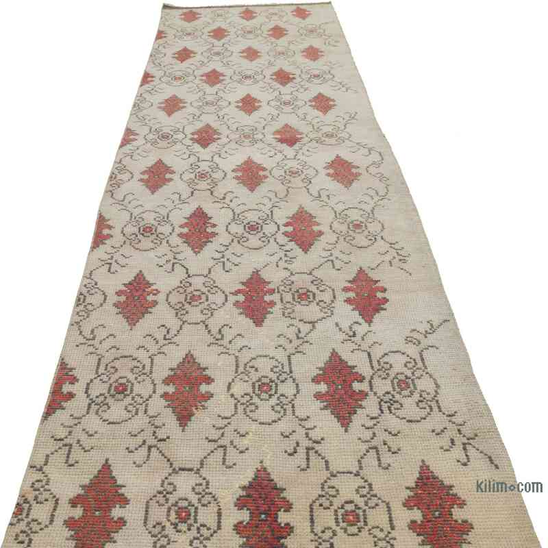 Vintage Turkish Hand-Knotted Runner - 2' 9" x 10' 6" (33" x 126") - K0056736