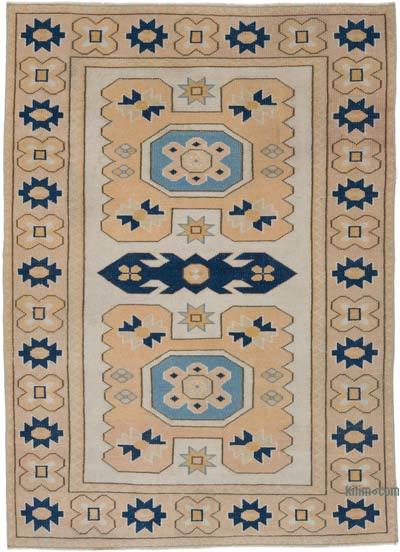 Vintage Turkish Hand-Knotted Rug - 4' 1" x 5' 8" (49 in. x 68 in.)