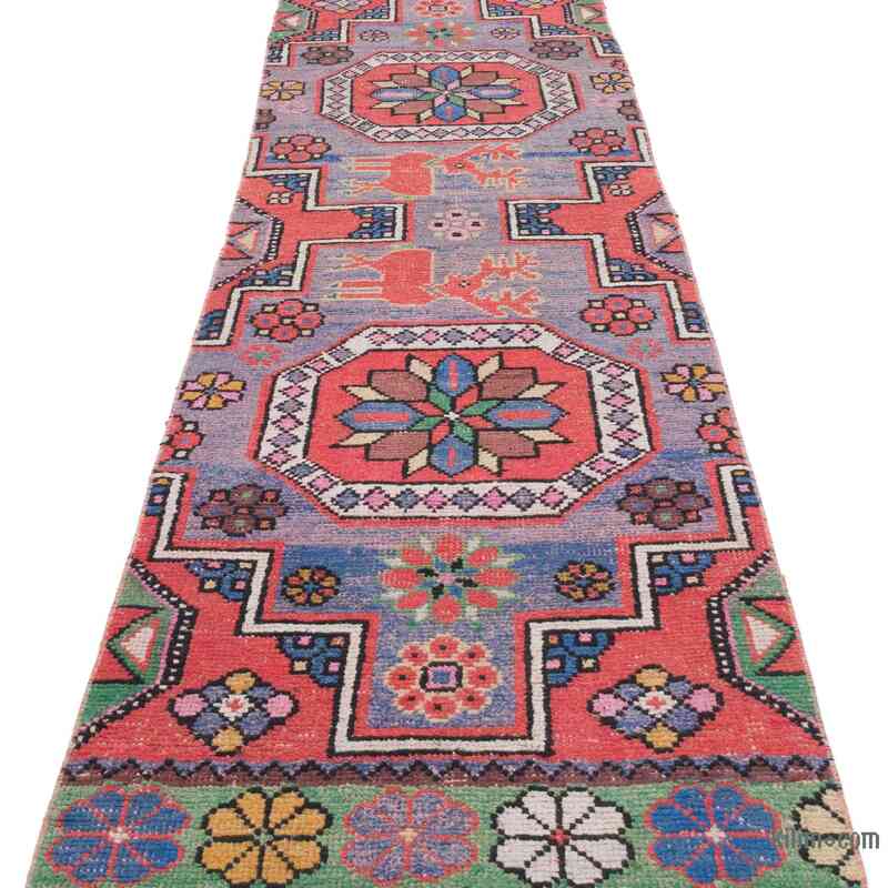 Vintage Turkish Hand-Knotted Runner - 2' 5" x 9'  (29 in. x 108 in.) - K0056763