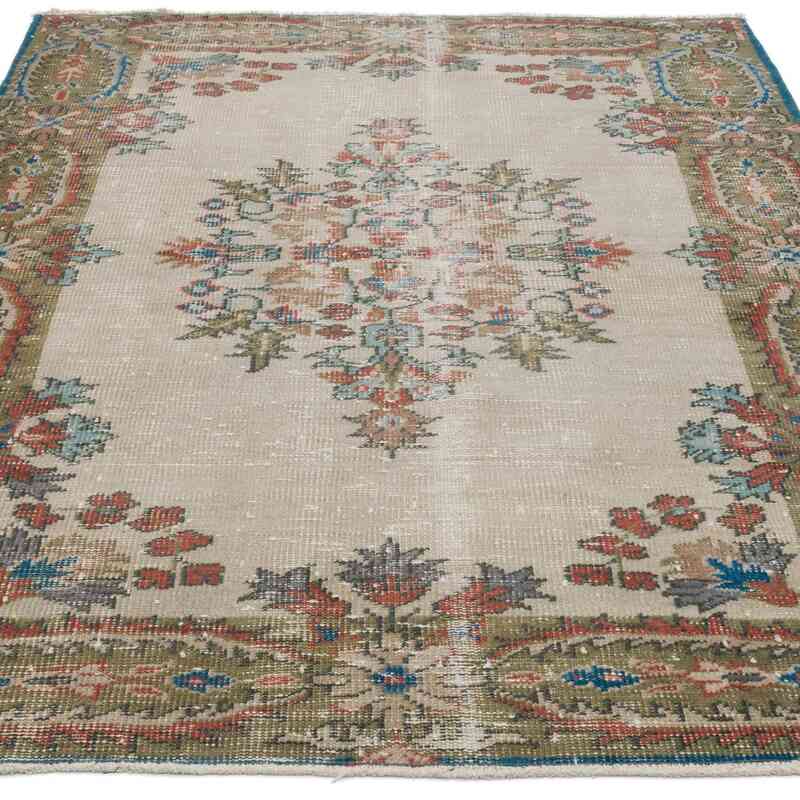 Vintage Turkish Hand-Knotted Rug - 4' 4" x 6' 7" (52" x 79") - K0056776
