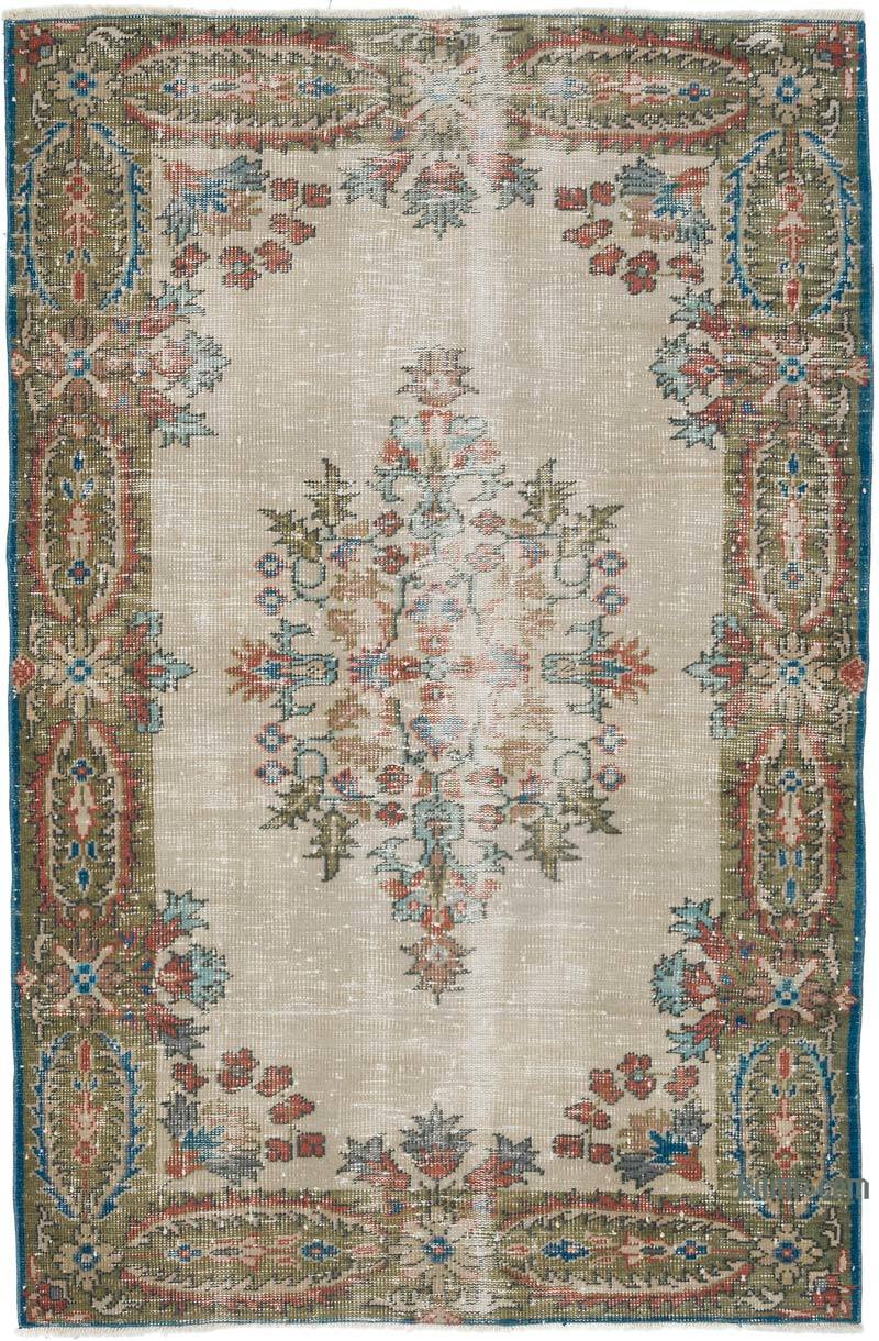 Vintage Turkish Hand-Knotted Rug - 4' 4" x 6' 7" (52" x 79") - K0056776