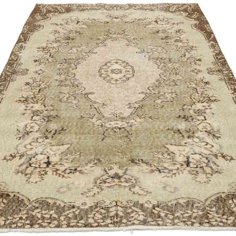 Alfombra Vintage Turca Anudada a Mano - 120 cm x 211 cm - K0056800
