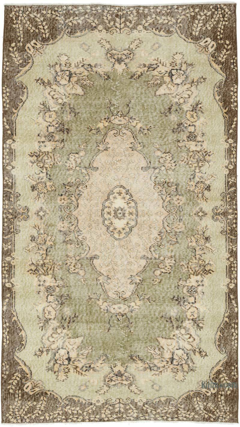 Alfombra Vintage Turca Anudada a Mano - 120 cm x 211 cm - K0056800