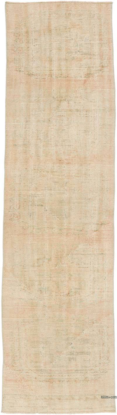 Vintage Turkish Hand-Knotted Runner - 2' 9" x 10' 6" (33 in. x 126 in.)