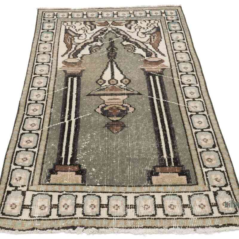 Vintage Turkish Hand-Knotted Rug - 2' 5" x 4' 2" (29 in. x 50 in.) - K0056850