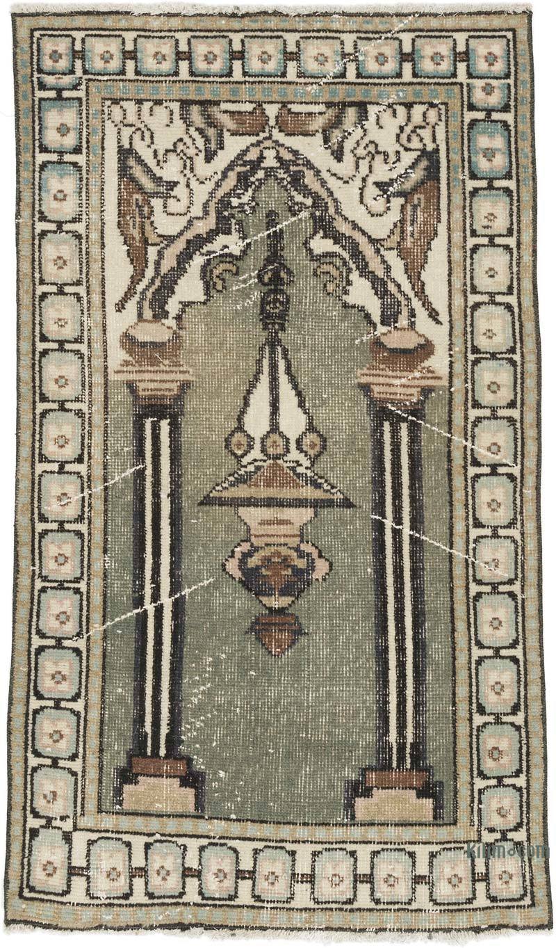 Vintage Turkish Hand-Knotted Rug - 2' 5" x 4' 2" (29 in. x 50 in.) - K0056850