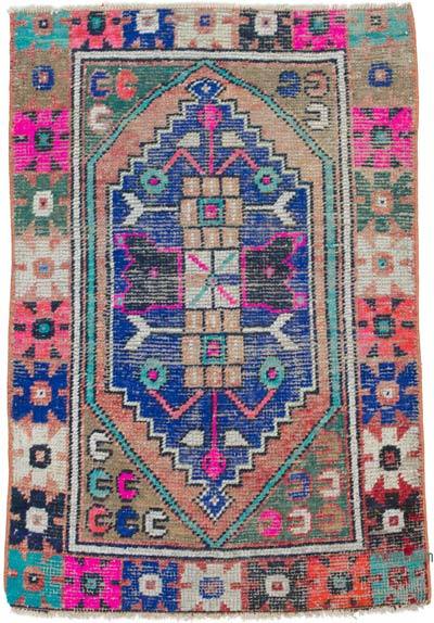 El Dokuma Vintage Halı - 80 cm x 112 cm