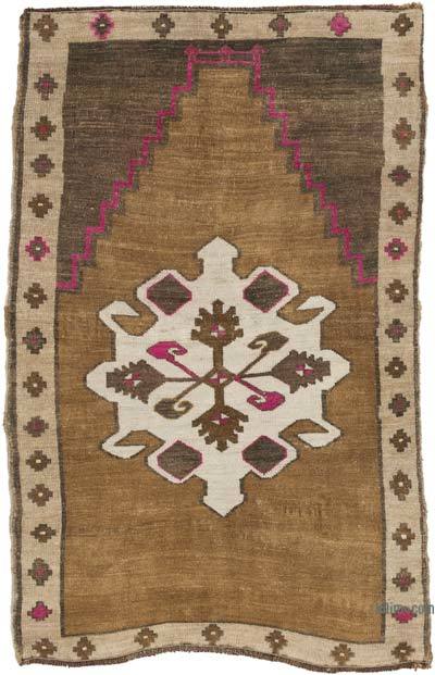 Vintage Turkish Hand-Knotted Rug - 2' 9" x 4' 4" (33 in. x 52 in.)