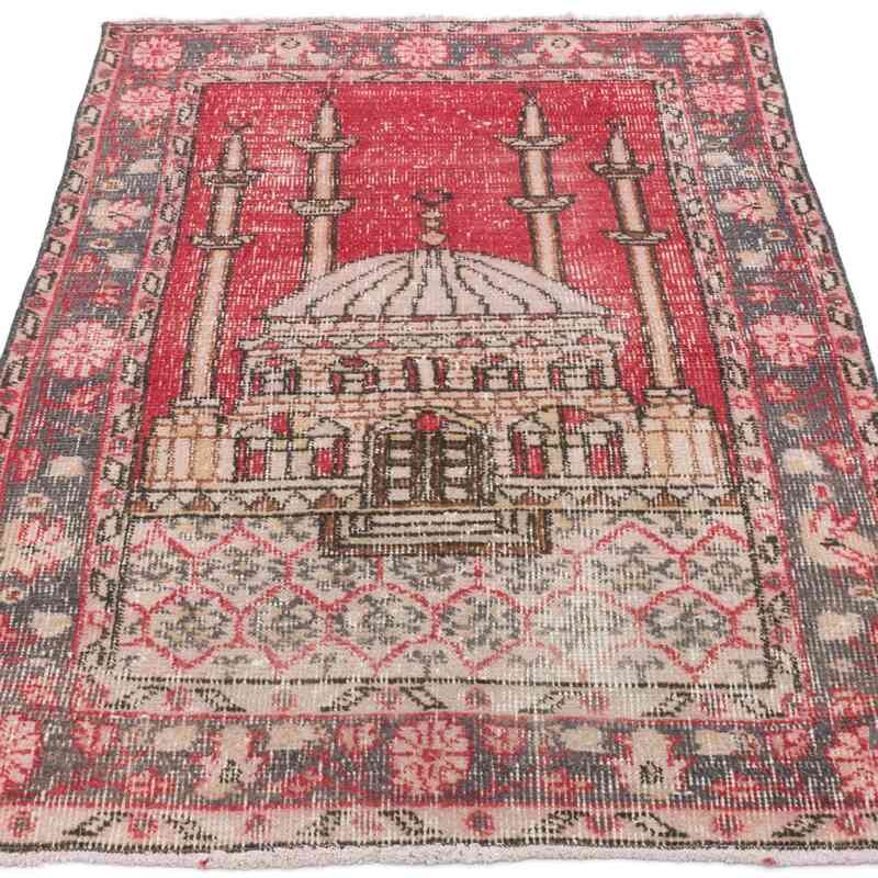 Vintage Turkish Hand-Knotted Rug - 2' 6" x 3' 11" (30 in. x 47 in.) - K0056867