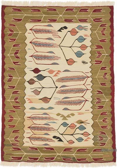 Yeni Kök Boya El Dokuma Kilim - 93 cm x 126 cm