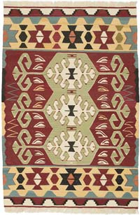 Yeni Kök Boya El Dokuma Kilim - 98 cm x 145 cm