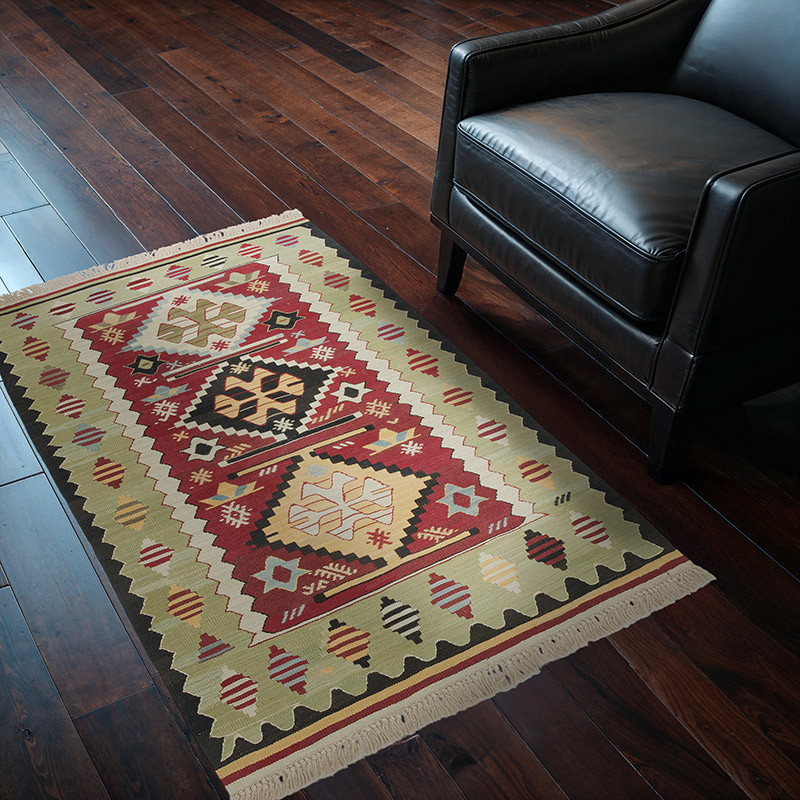 New Handwoven Turkish Kilim Rug - 2' 11" x 4' 4" (35" x 52") - K0056903