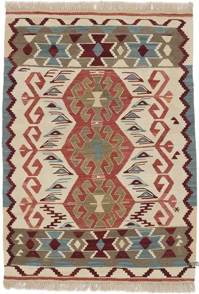 New Handwoven Turkish Kilim Rug - 3' 1" x 4' 4" (37 in. x 52 in.)