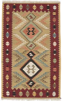 Yeni Kök Boya El Dokuma Kilim - 99 cm x 160 cm