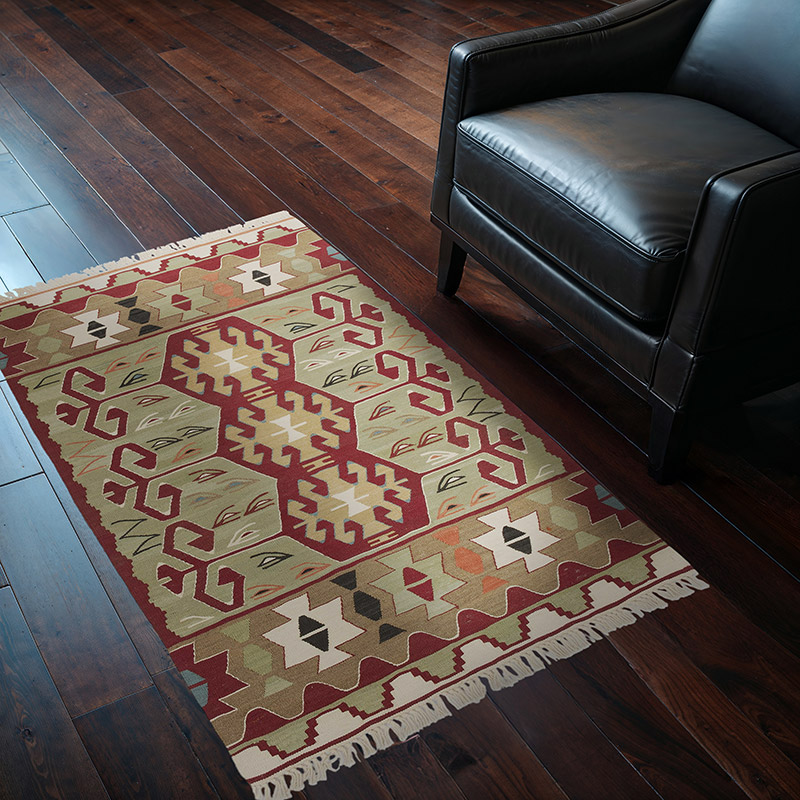 New Handwoven Turkish Kilim Rug - 3' 1" x 4' 9" (37" x 57") - K0056910