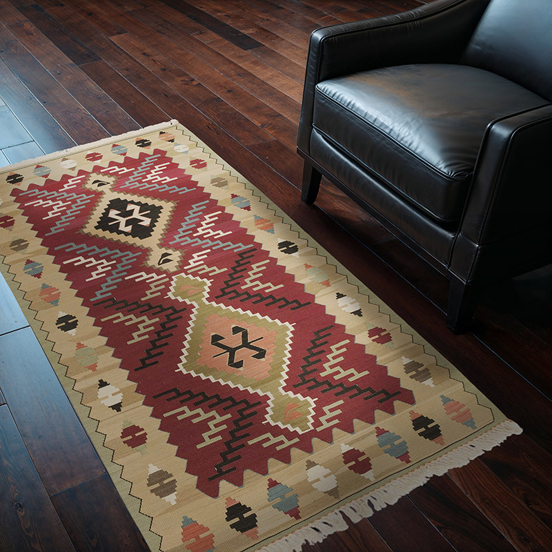 Yeni Kök Boya El Dokuma Kilim - 99 cm x 160 cm - K0056912