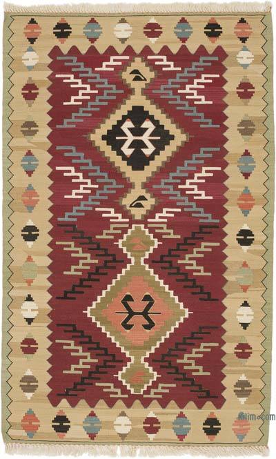 New Handwoven Turkish Kilim Rug - 3' 3" x 5' 3" (39 in. x 63 in.)