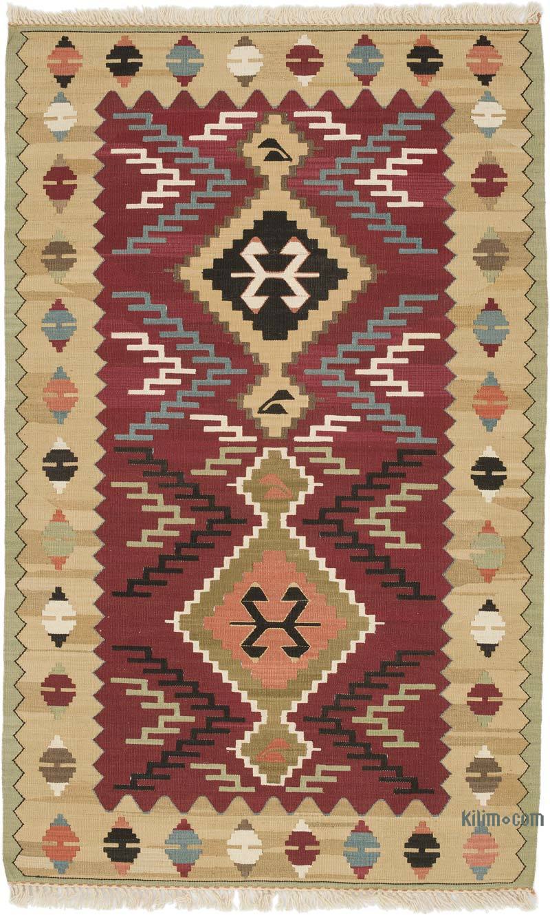 Yeni Kök Boya El Dokuma Kilim - 99 cm x 160 cm - K0056912