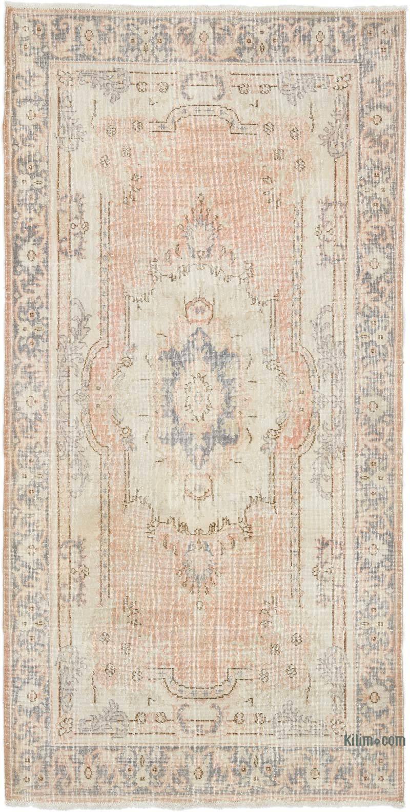 Vintage Turkish Hand-Knotted Rug - 4' 1" x 8' 1" (49" x 97") - K0056920