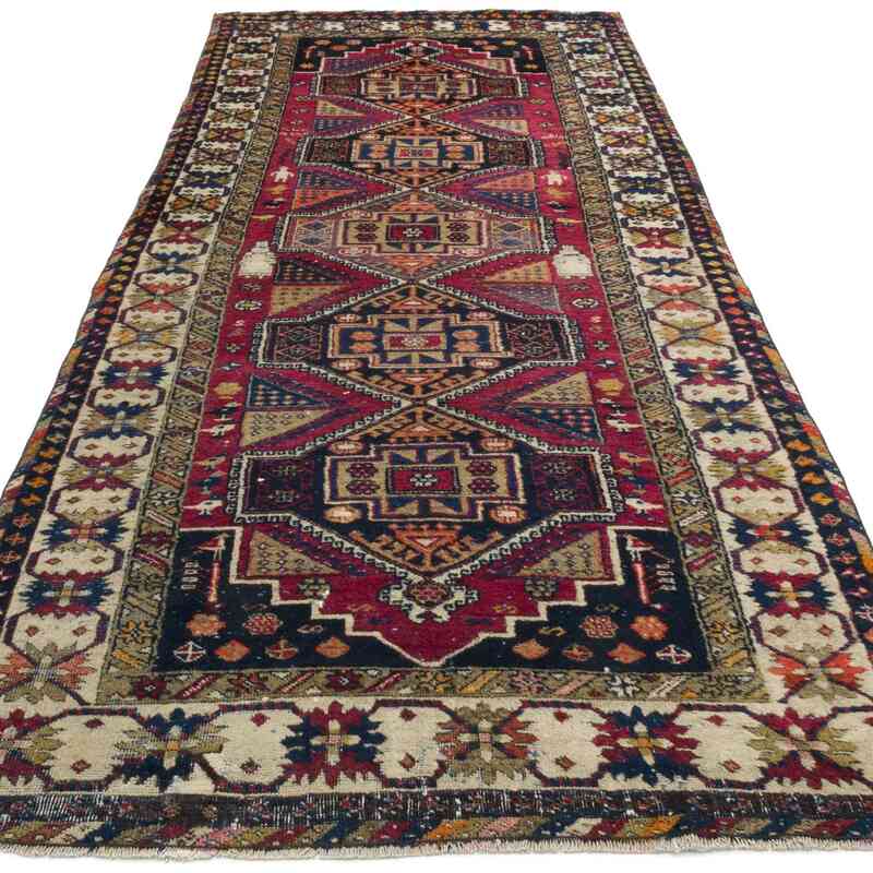 Alfombra Vintage Turca Anudada a Mano - 117 cm x 300 cm - K0056923