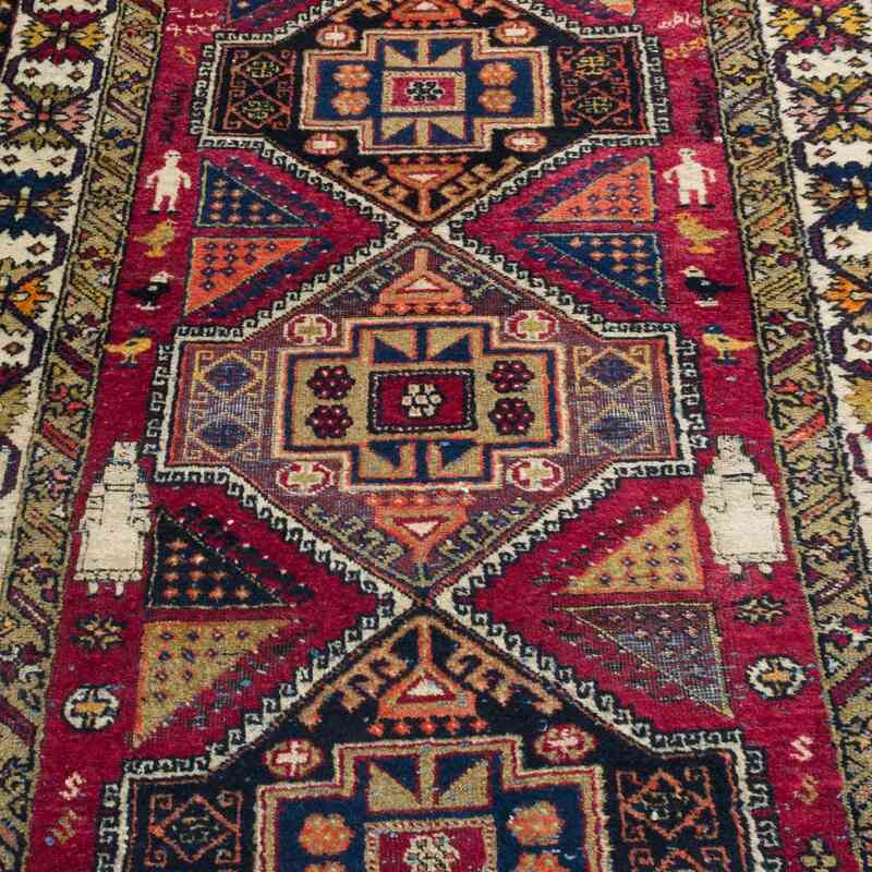 Alfombra Vintage Turca Anudada a Mano - 117 cm x 300 cm - K0056923
