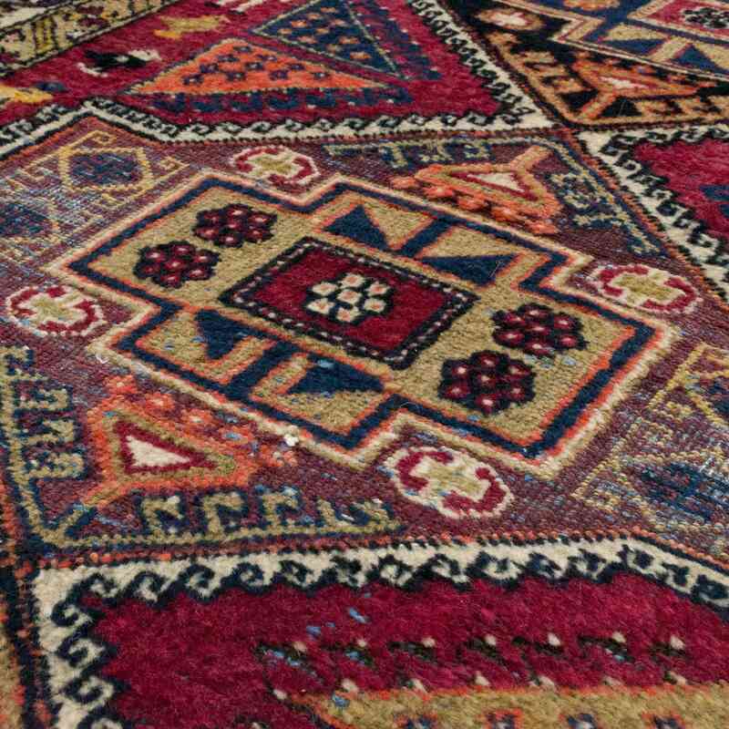 Alfombra Vintage Turca Anudada a Mano - 117 cm x 300 cm - K0056923