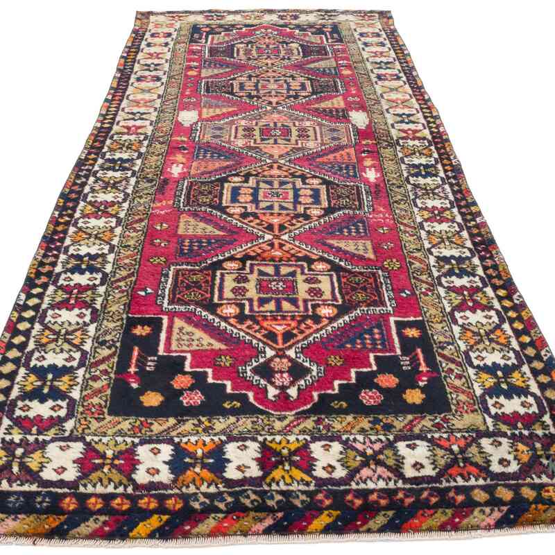 Alfombra Vintage Turca Anudada a Mano - 117 cm x 300 cm - K0056923