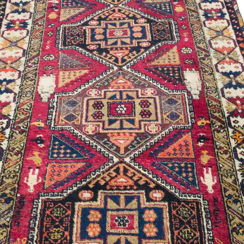 Alfombra Vintage Turca Anudada a Mano - 117 cm x 300 cm - K0056923