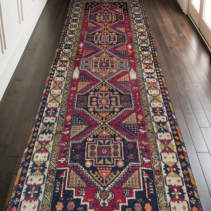 Alfombra Vintage Turca Anudada a Mano - 117 cm x 300 cm - K0056923