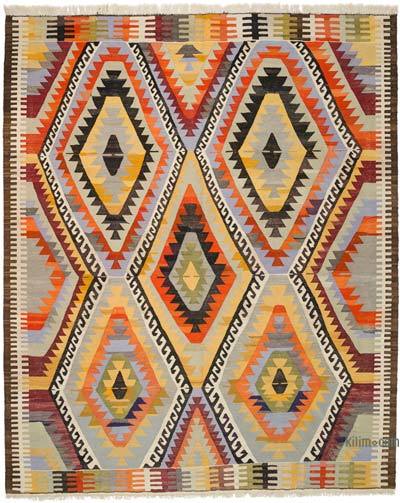 Çok Renkli Yeni Kök Boya El Dokuma Kilim - 282 cm x 346 cm